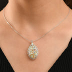 AA Natürlicher, äthiopischer Welo Opal Schmuckset 925 Silber rhodiniert ca. 2,07 ct.