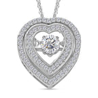 Moissanit Schmuckset 925 Silber rhodiniert ca. 0.97 ct