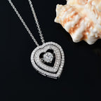 Moissanit Schmuckset 925 Silber rhodiniert ca. 0.97 ct