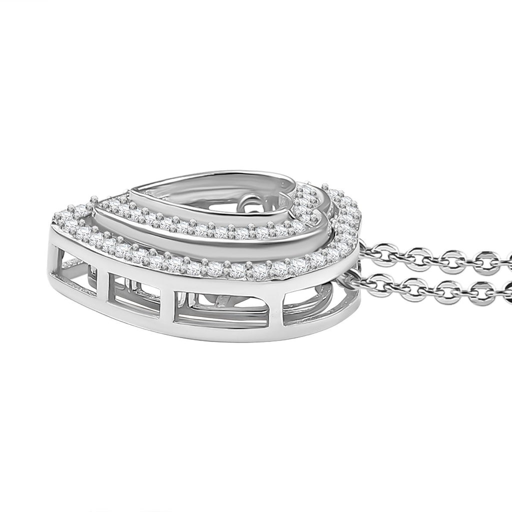 Moissanit Schmuckset 925 Silber rhodiniert ca. 0.97 ct