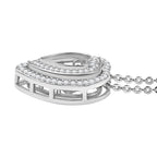 Moissanit Schmuckset 925 Silber rhodiniert ca. 0.97 ct