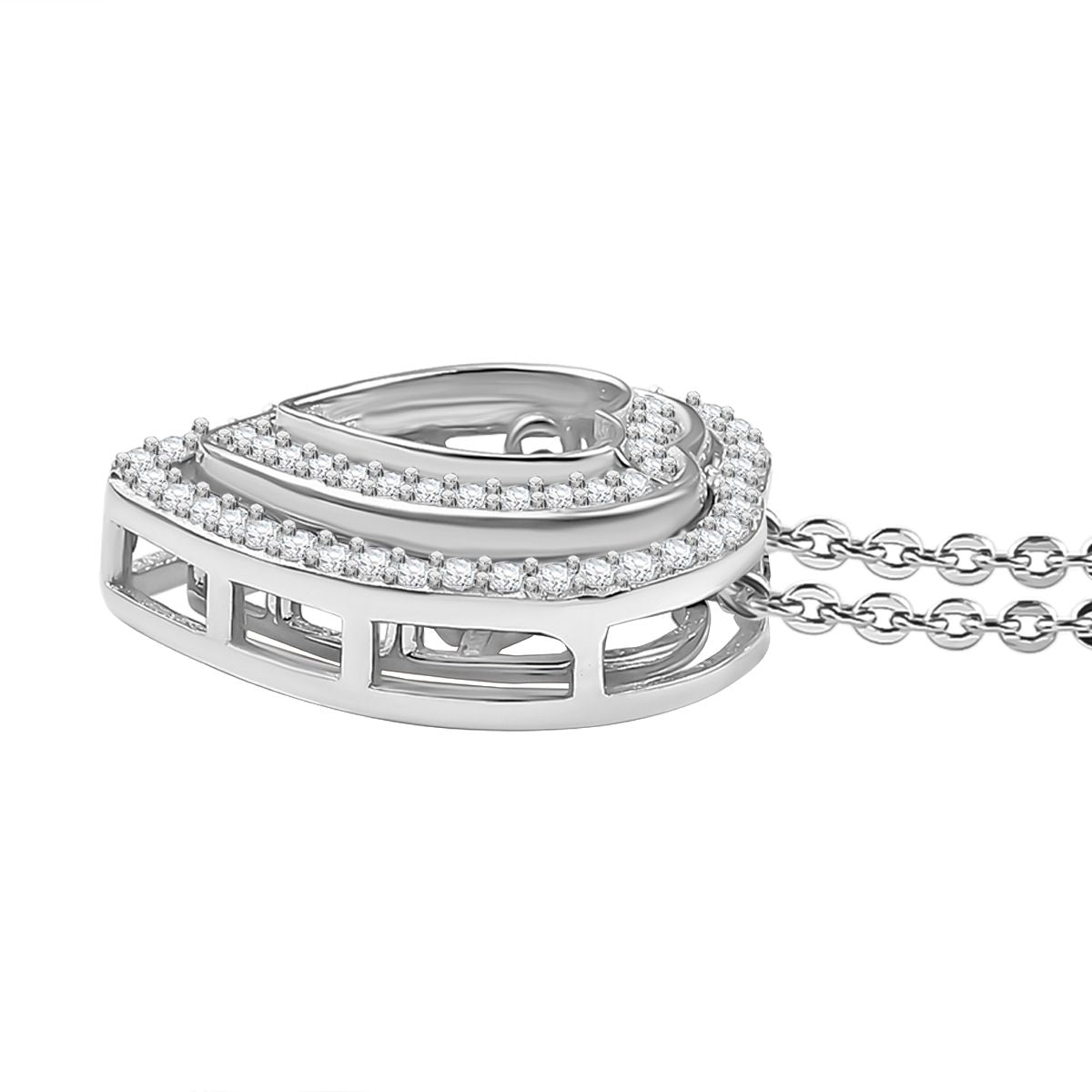 Moissanit Schmuckset 925 Silber rhodiniert ca. 0.97 ct