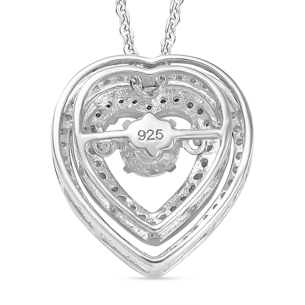 Moissanit Schmuckset 925 Silber rhodiniert ca. 0.97 ct