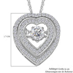 Moissanit Schmuckset 925 Silber rhodiniert ca. 0.97 ct