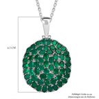 Verde Onyx Anhänger mit Kette, 316L Edelstahl ca. 9.44 ct