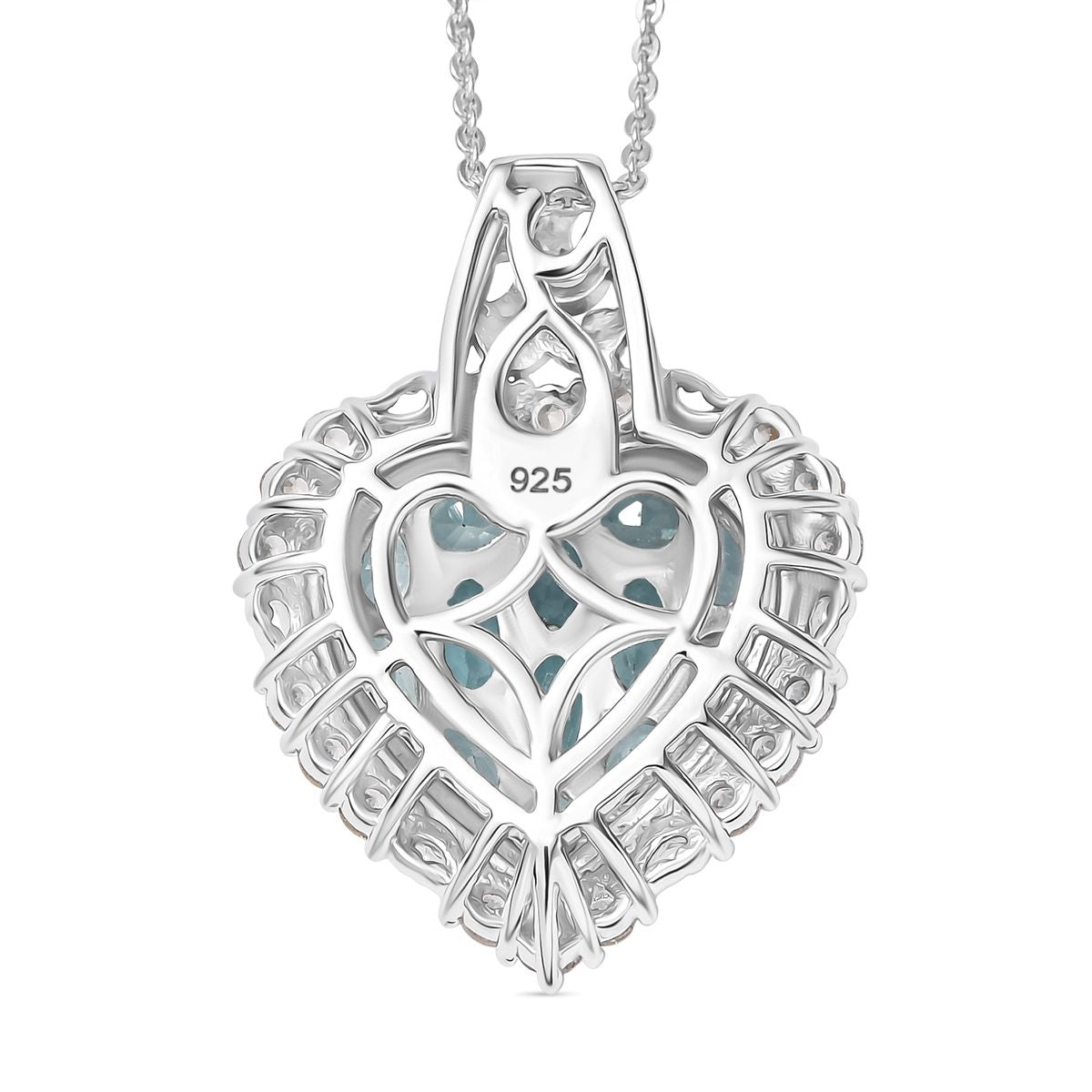 Betroka Blauer Apatit Schmuckset 925 Silber rhodiniert ca. 3.78 ct