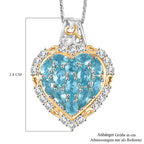 Betroka Blauer Apatit Schmuckset 925 Silber rhodiniert ca. 3.78 ct