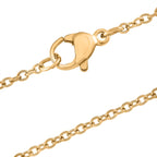 Lila Edison Perle Anhänger mit Kette, Messing, Reiner Edelstahl, vergoldet
