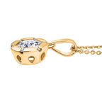 Moissanit Schmuckset 925 Silber vergoldet ca. 1,27 ct.