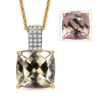LUXORO AAA Turkizit, Weißer Diamant AGI zertifiziert Schmuckset ca. 50 cm 585 Gold ca. 5.04 ct