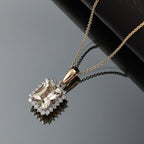 LUXORO AAA Turkizit, Weißer Diamant AGI zertifiziert Schmuckset ca. 50 cm 585 Gold ca. 3.00 ct