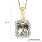 LUXORO AAA Turkizit, Weißer Diamant AGI zertifiziert Schmuckset ca. 50 cm 585 Gold ca. 3.00 ct
