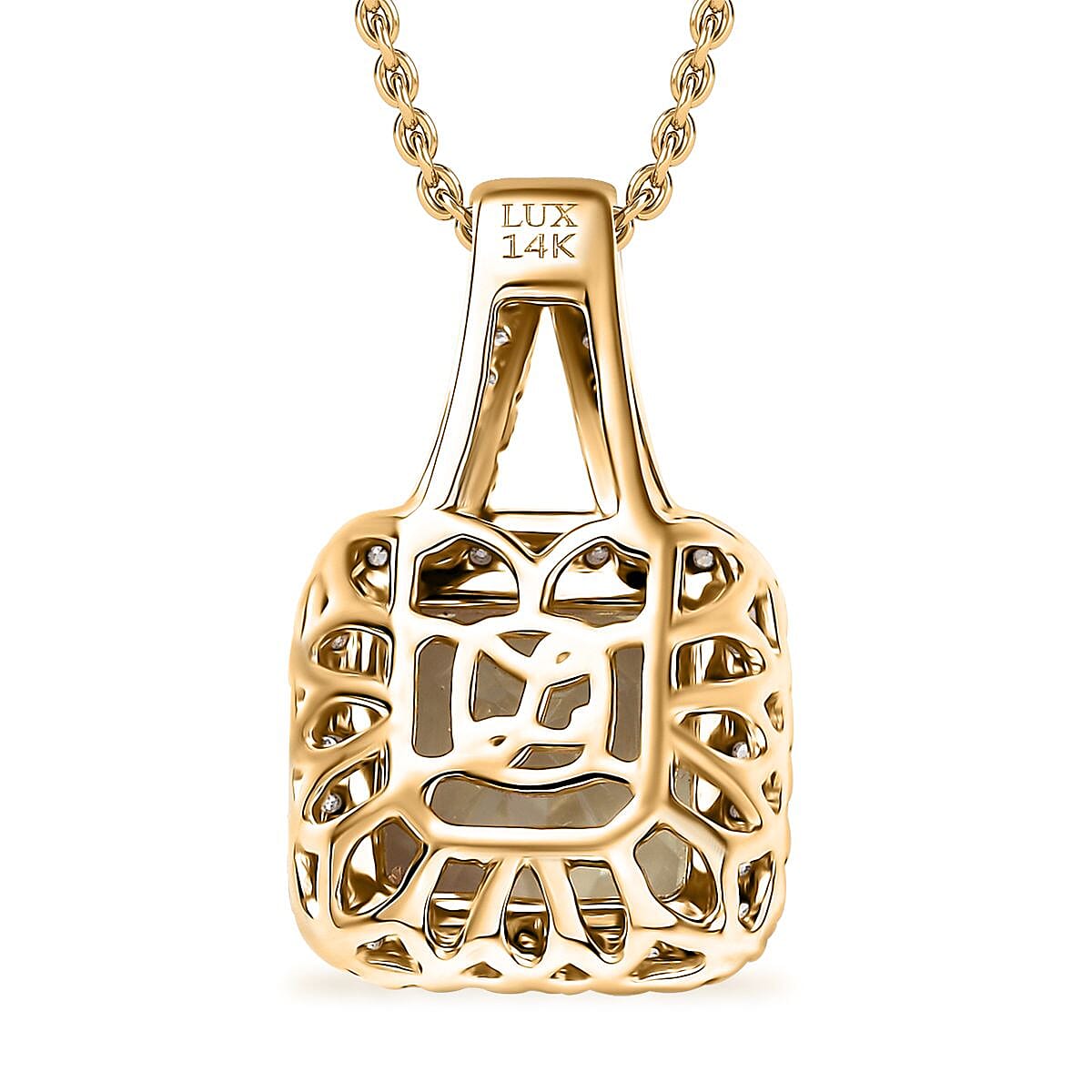LUXORO AAA Turkizit, Weißer Diamant AGI zertifiziert Schmuckset ca. 50 cm 585 Gold ca. 3.78 ct
