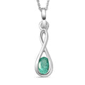 Äthiopischer Smaragd-Anhänger mit 50cm Kette - 0,40 ct.