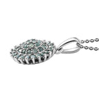Alexandrit-Anhänger mit Kette, ca. 50 cm, 925 Silber platiniert, ca. 0.81 ct