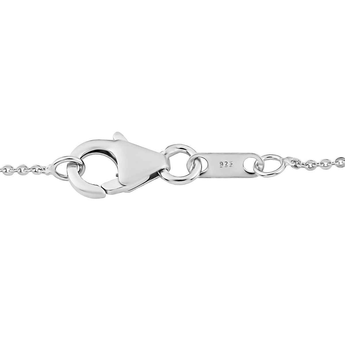Alexandrit-Anhänger mit Kette, ca. 50 cm, 925 Silber platiniert, ca. 0.81 ct