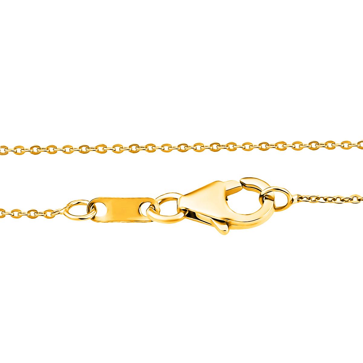 GP Italienische Garten Kollektion -  Mehrfarbiger Edelstein-Anhänger mit Kette, 925 Silber Gelbgold Vermeil ca. 4,46 ct