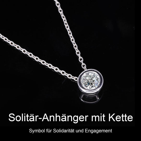 Luxuriant Diamond Trio: Labor Diamant Anhänger mit 50cm Kette Armband & Ohrringe 925 Silber platiniert