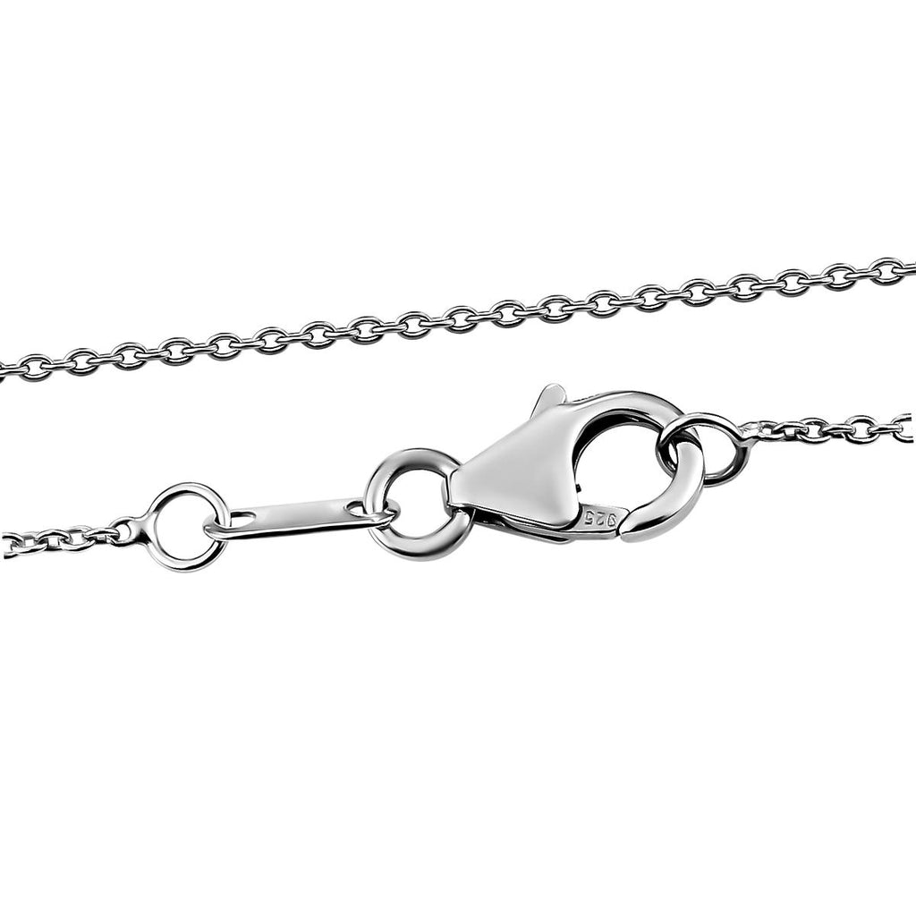 Alexandrit Anhänger mit Kette, 925 Silber platiniert ca. 2.70 ct