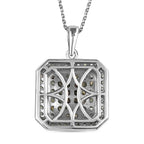 Alexandrit Anhänger mit Kette, 925 Silber platiniert, ca. 1.85 ct