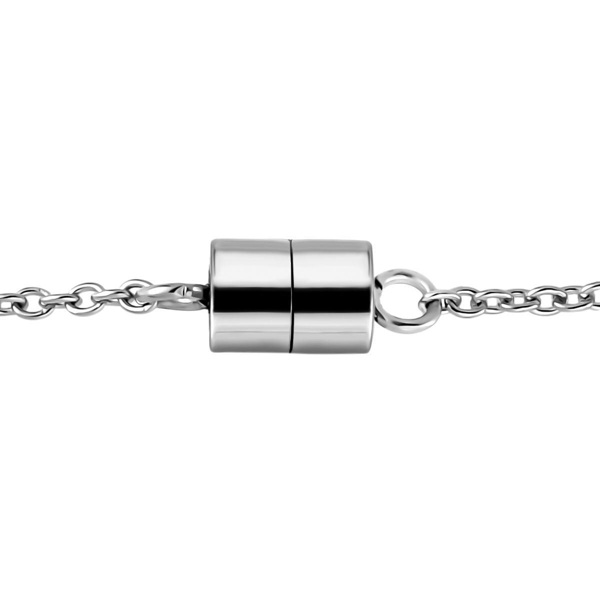 Natürlicher Chromdiopsid Kreuz-Anhänger mit Kette, Edelstahl ca. 1.25 ct