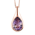 AA Rose De France Amethyst-Anhänger mit Kette - 4,88 ct.