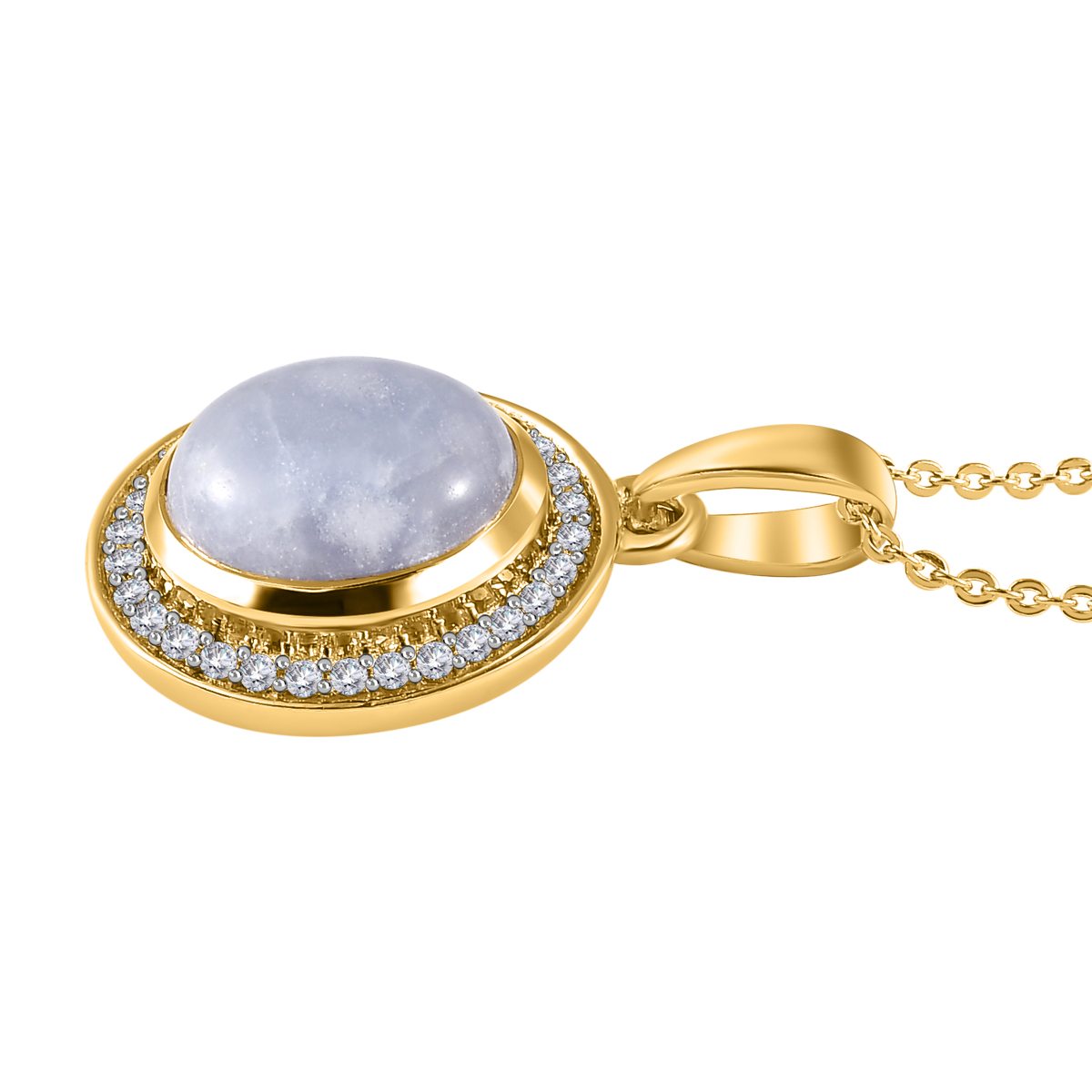 Natürlicher Hackmanit und weißer Zirkon-Anhänger mit Kette, 925 Silber Gelbgold Vermeil ca. 3,19 ct