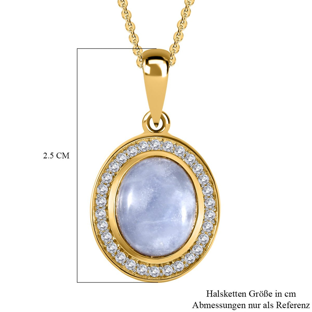 Natürlicher Hackmanit und weißer Zirkon-Anhänger mit Kette, 925 Silber Gelbgold Vermeil ca. 3,19 ct