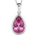 Rosa mystischer Topas Anhänger mit Kette, 50 cm - 3,83 ct.