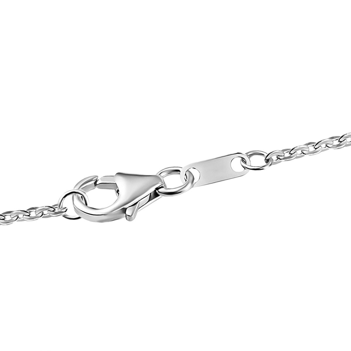 Alexandrit Anhänger mit Kette, 925 Silber platiniert ca. 0.71 ct