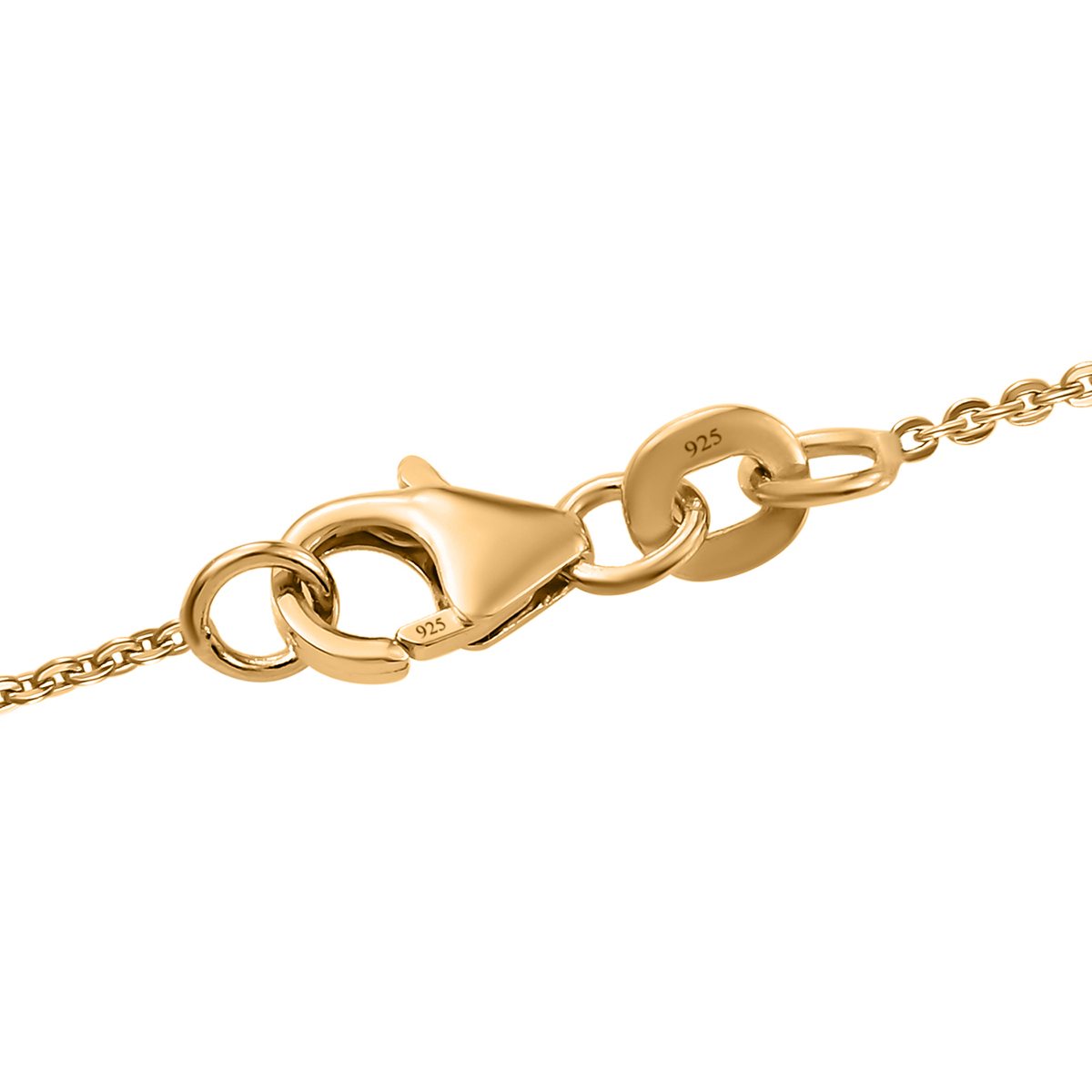 Kagem Sambischer Smaragd, weißer Zirkon Anhänger mit Kette, 925 Silber vergoldet ca. 3.24 ct