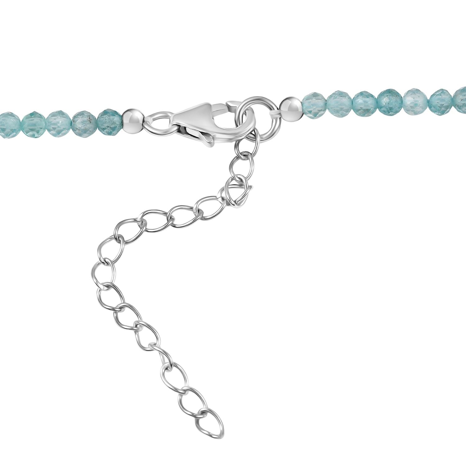 AAA Larimar Anhänger mit Kette ca. 50 cm + 5 cm Extender, 925 Silber rhodiniert ca. 47.49 ct