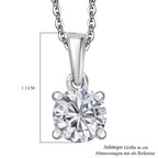 3er Set - Moissanit Anhänger, 925 Silber rhodiniert ca. 2.65 ct