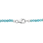 D'joy AA Larimar Anhänger mit Apatit Halskette ca. 50 cm, 925 Silber rhodiniert ca. 50.32 ct