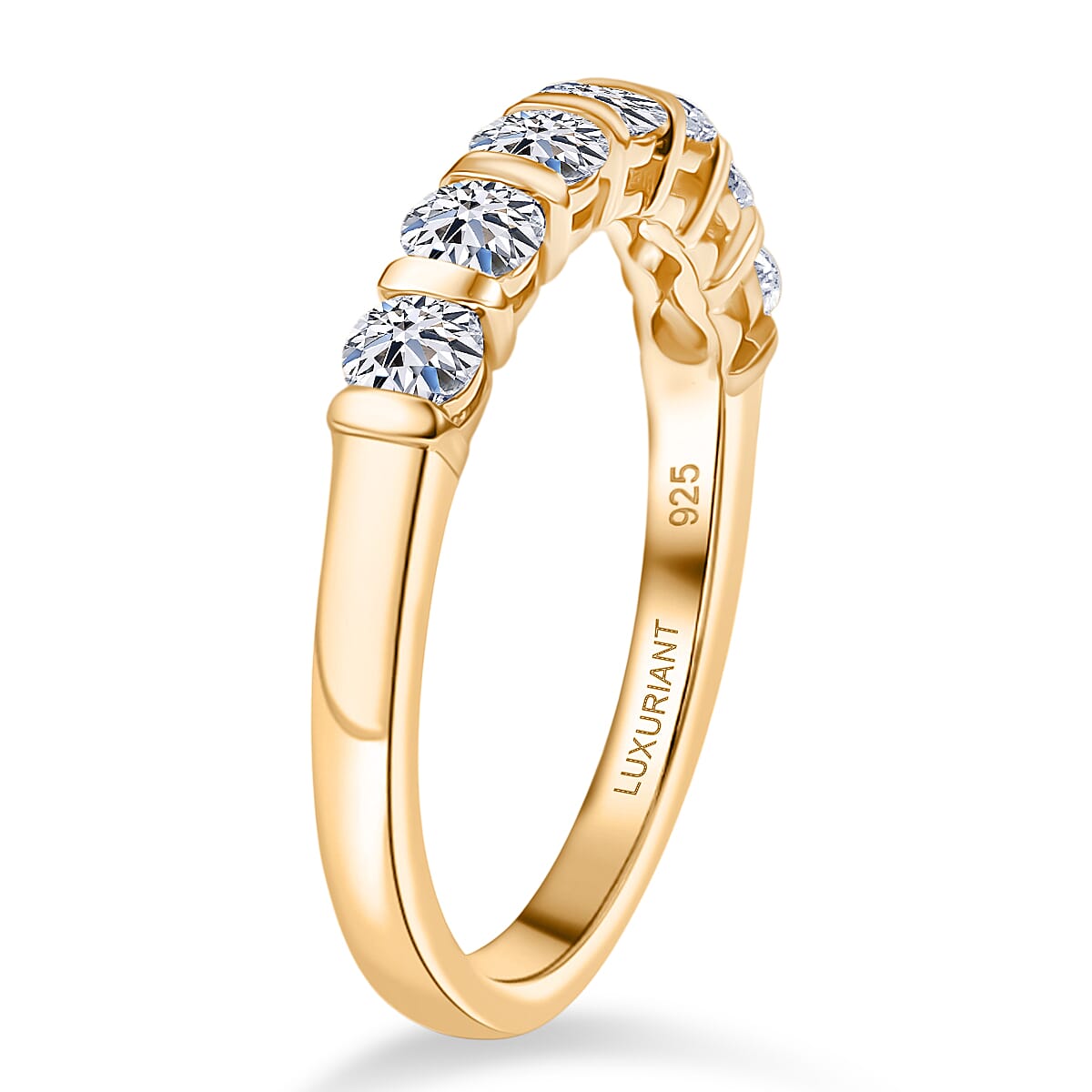 LUXURIANT DIAMOND - Lab Grown Diamant Schmuckset 925 Silber 750 Gelbgold vermeil (Größe 17) (10-15 Werktage Lieferzeit) ca. 2.75 ct