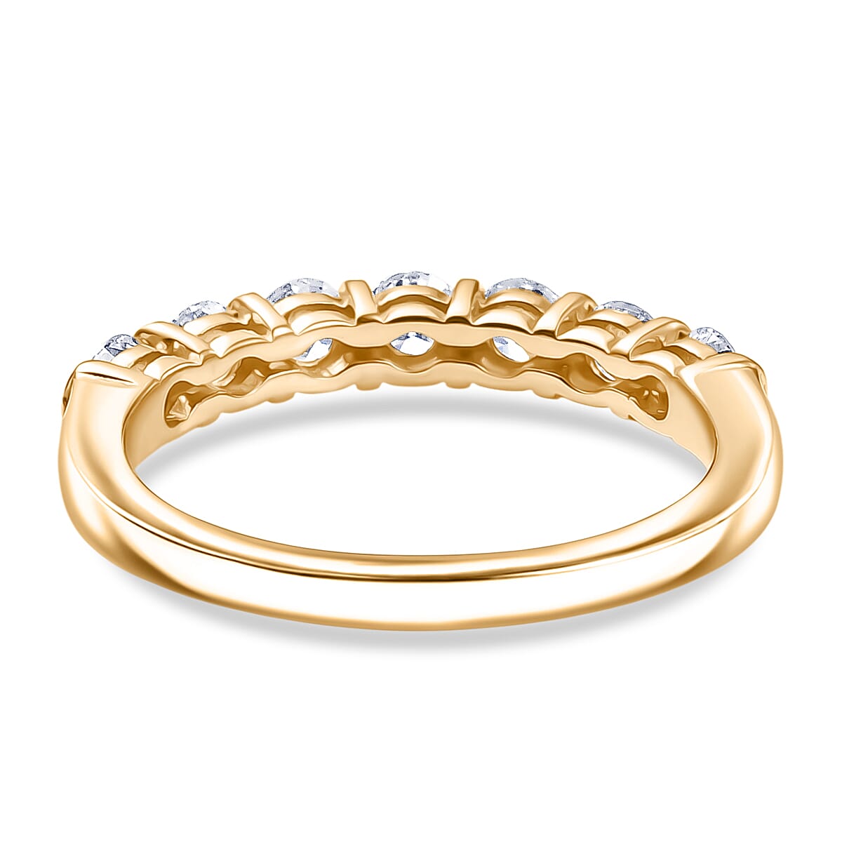 LUXURIANT DIAMOND - Lab Grown Diamant Schmuckset 925 Silber 750 Gelbgold vermeil (Größe 17) (10-15 Werktage Lieferzeit) ca. 2.75 ct