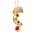 D’Joy Multi-Turmalin Anhänger mit 50cm Kette - 0,98 ct.