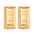 2er Set- Barren, 585 Gelb Gold