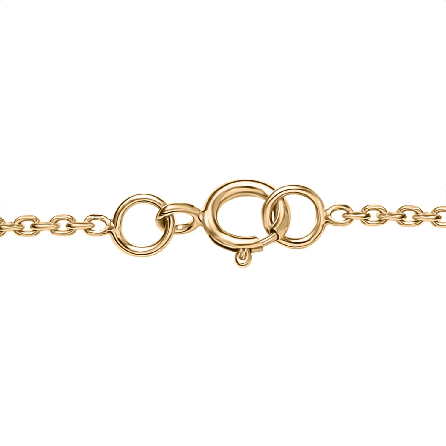 AAA Alexandrit, Weißer Diamant Anhänger mit Kette ca. 45 cm, 585 Gelb Gold ca. 1.50 ct