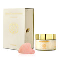 SQIN botanicals Shea Körperbutter mit Jojobaöl inkl. Rosenquarz Gua Sha, 225ml