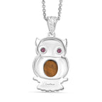 Tigerauge, Rhodolith Granat Schmuckset ca. 2.87 ct