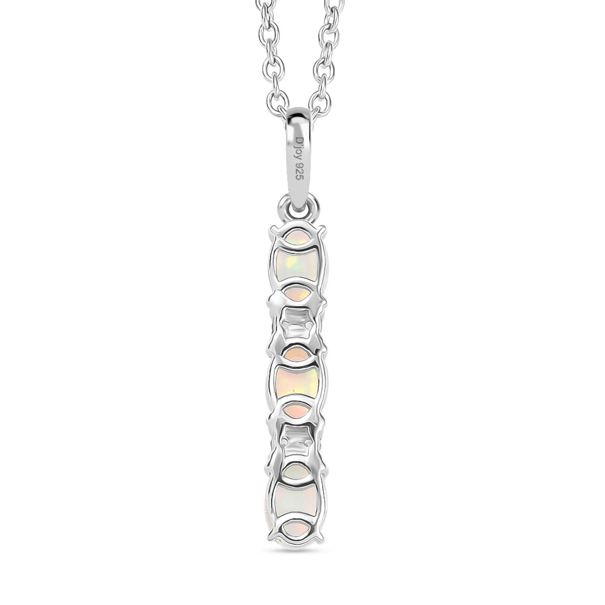AA Natürlicher, äthiopischer Welo Opal, Weißer Zirkon Schmuckset 925 Silber platiniert und Edelstahl platiniert ca. 1,05 ct.