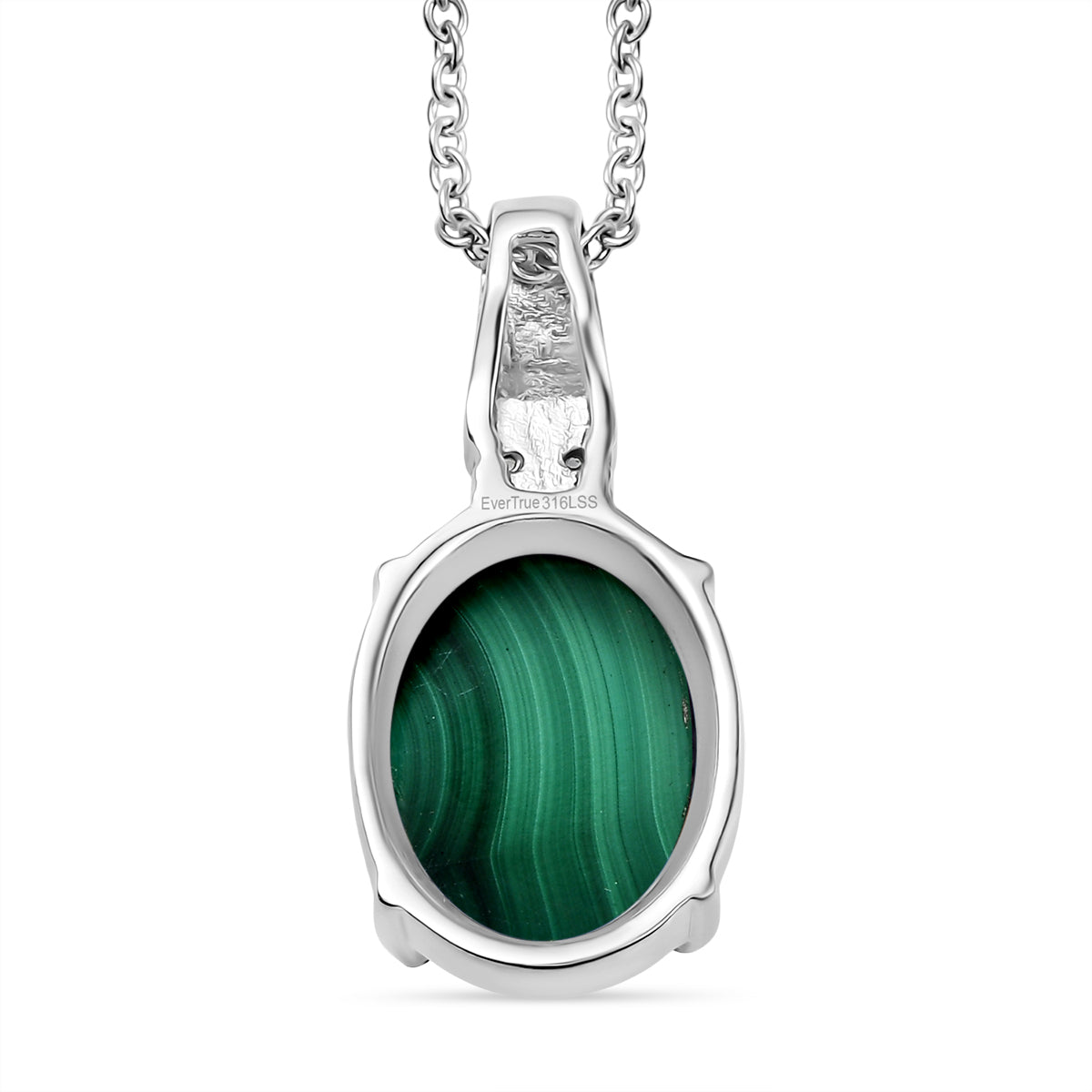 Malachit, Peridot Schmuckset Edelstahl ca. 11.10 ct