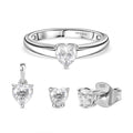 D’Joy Moissanit Schmuckset, 925 Silber rhodiniert - 1,46 ct.