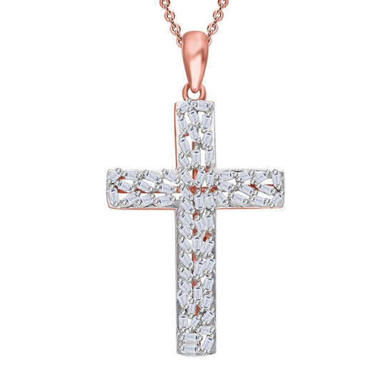 LUXURIANT DIAMOND - Lab Grown Diamant SI-GH Anhänger mit Kette, ca. 50 cm,  925 Silber rhodiniert ca. 0,33 ct.