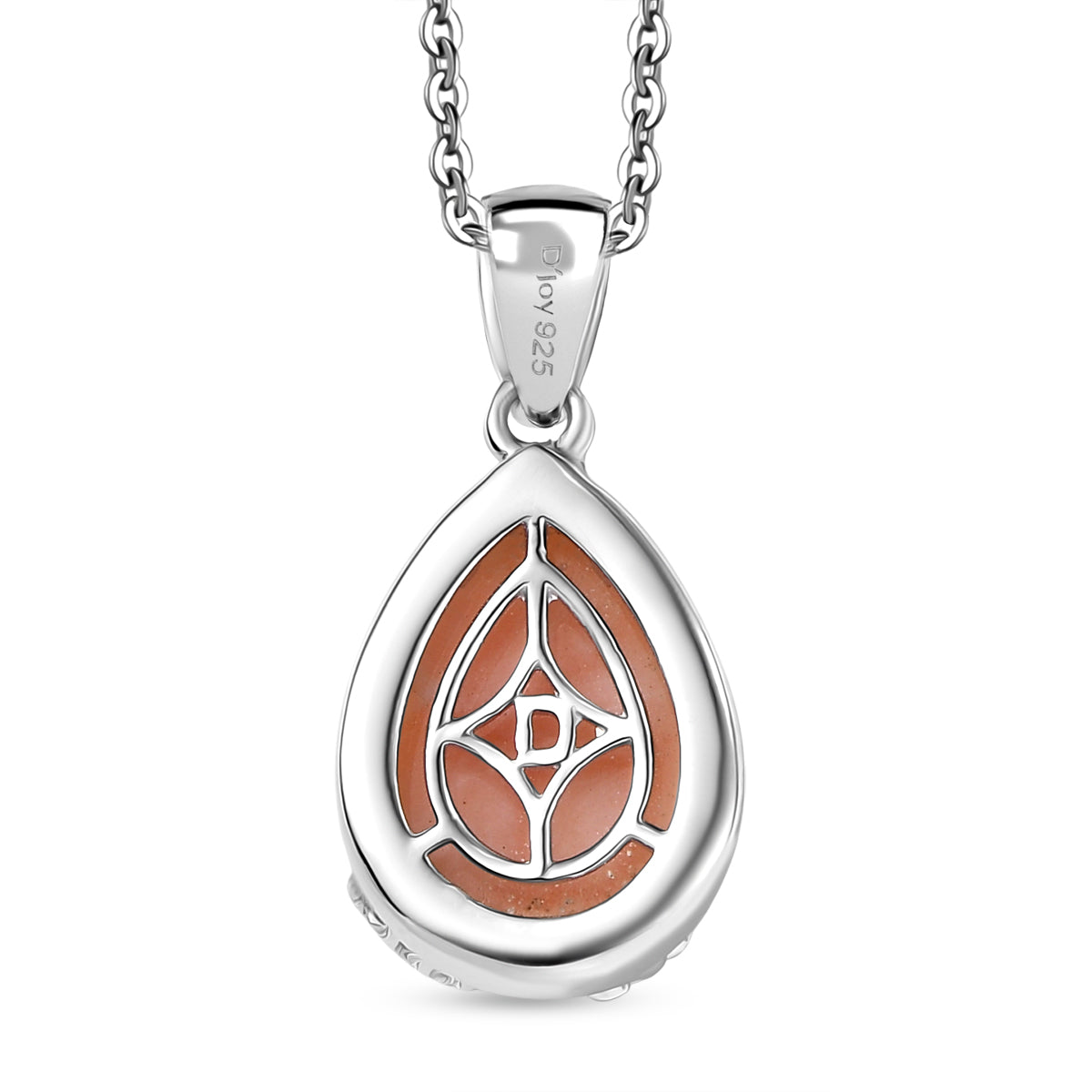 D joy AA Natrolith Anhänger mit Kette, 925 Silber rhodiniert ca. 5.81 ct