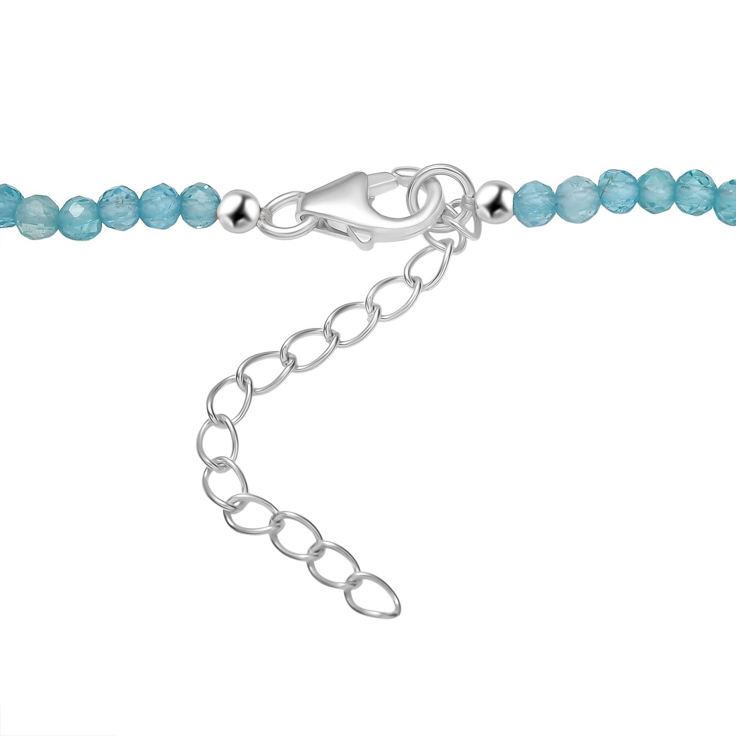 D joy Pfau Quarz Triplette Anhänger mit Kette (ca. 45 cm + 5 cm Extender), 925 Silber ca. 35.34 ct