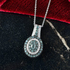 D'Joy Alexandrit Schmuckset ca. 50 cm 925 Silber rhodiniert (7-8 Werktage Lieferzeit)ca. 1.22 ct