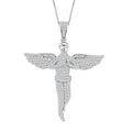 Moissanit Anhänger mit Kette ca. 45 cm, 925 Silber rhodiniert ca. 1.99 ct