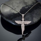 Moissanit Anhänger mit Kette ca. 45 cm, 925 Silber rhodiniert ca. 1.99 ct